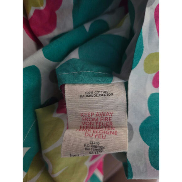 Mini Boden Floral Colorful Midi Smocked Girls Sleeveless sundress size 11/12 - Picture 5 of 5